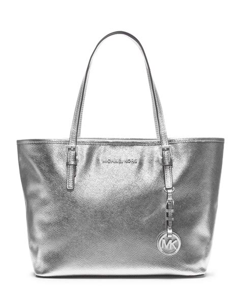 michael kors jet set travel tote macys|Michael Kors jet set silver.